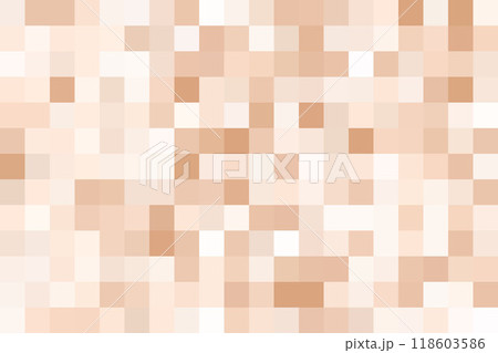 Blurred censor vector background. Mosaic pixel nude effect. Brown color square texture. 118603586