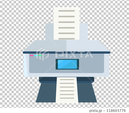 Copy machine illustration. Copying documents. Vector illustration Copy machine illustration. Copying documents. Vector illustration 118603776