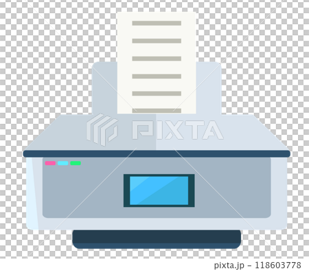 Copy machine, printing machine vector illustration Copy machine, printing machine vector illustration 118603778