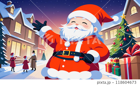 「サンタのクリスマス村訪問」 118604673