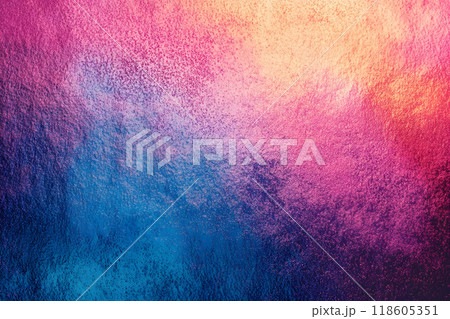 Abstract colorful gradient noisy grain texture.. Generative AI. 118605351