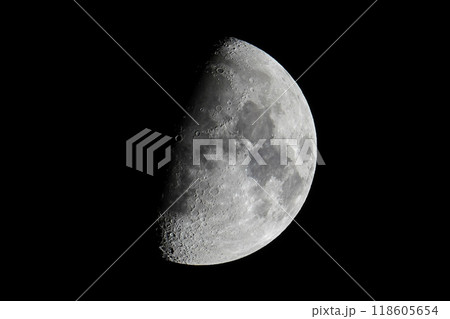 上弦の月 半月 上弦の月 半月 118605654