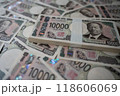 大量の新一万円札 118606069