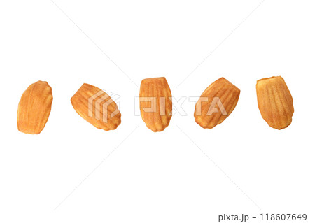 PNG, Madeleine cakes, isolated on white background PNG, Madeleine cakes, isolated on white background 118607649