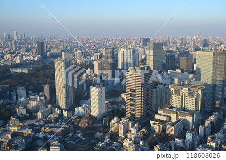 赤坂周辺 俯瞰遠景(六本木上空より 2023年12月) 赤坂周辺 俯瞰遠景(六本木上空より 2023年12月) 118608026