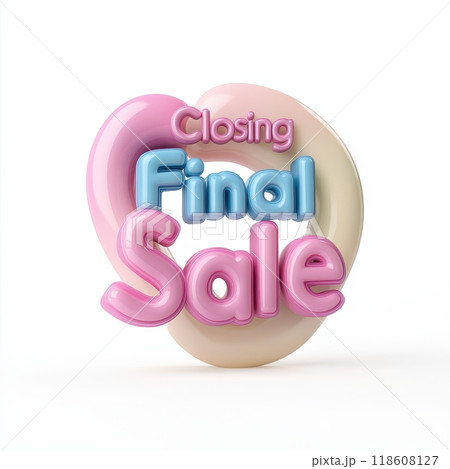 Closing Final Sale Colorful Bold Text Banner for Retail Promotion and E commerce Discount Closing Final Sale Colorful Bold Text Banner for Retail Promotion and E commerce Discount 118608127
