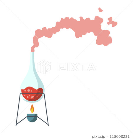 Science researching chemical lab element. Professional work of scientific research. Molecular engineering vector concept. Modern scientific or chemistry classroom interior design symbol Science researching chemical lab element. Professional work of scientific research. Molecular engineering vector concept. Modern scientific or chemistry classroom interior design symbol 118608221