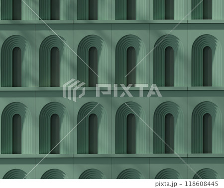 Geometric Minimal Podium Scene, 3D illustration Background for advertising and wallpaper in minimalism and product scene. 3D rendering in decorative concept. 118608445
