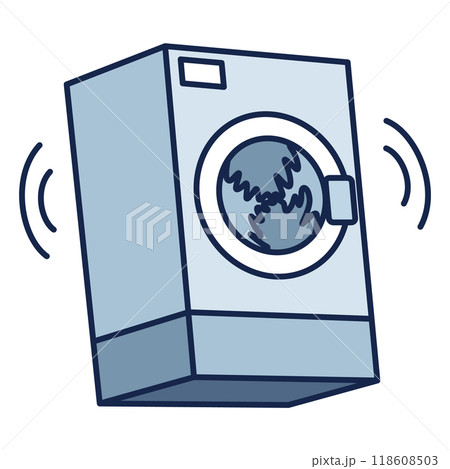 A Vibrating Washer Machine Icon designed specifically for Laundry Services is essential 118608503