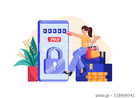 New years Eve Illustration concept. Flat illustration isolated on white background 118609342