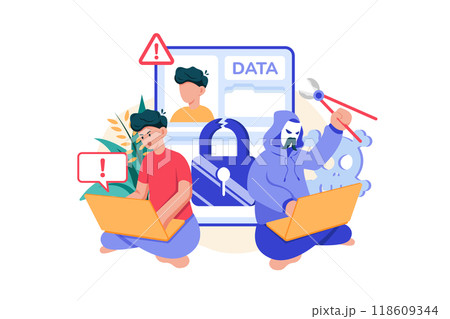 New years Eve Illustration concept. Flat illustration isolated on white background 118609344