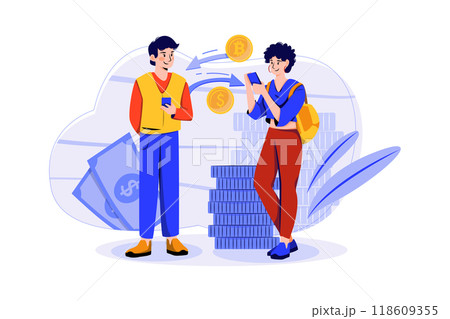 New years Eve Illustration concept. Flat illustration isolated on white background 118609355