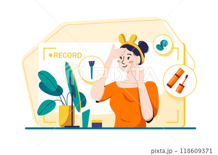 New years Eve Illustration concept. Flat illustration isolated on white background 118609371