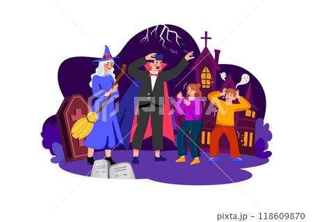 Valentines Day Illustration concept. Flat illustration isolated on white background Valentines Day Illustration concept. Flat illustration isolated on white background 118609870