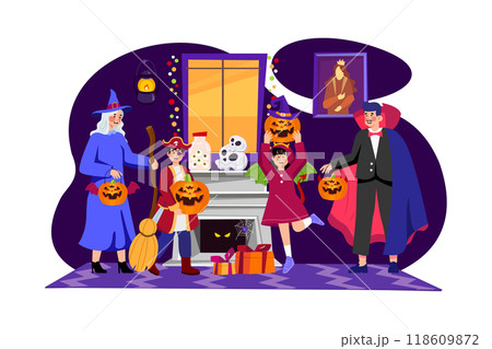 Valentines Day Illustration concept. Flat illustration isolated on white background Valentines Day Illustration concept. Flat illustration isolated on white background 118609872