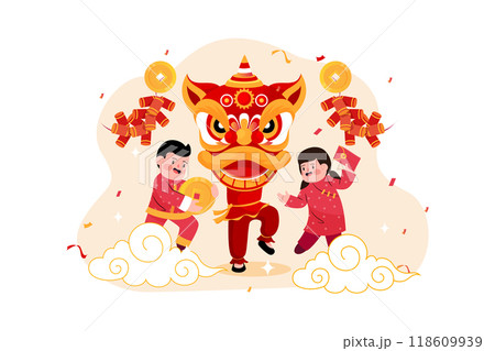 Valentines Day Illustration concept. Flat illustration isolated on white background 118609939