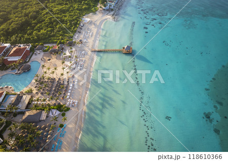 wonderful top view of dominicus beach wonderful top view of dominicus beach 118610366