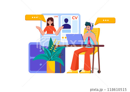 Online Job Interview 118610515