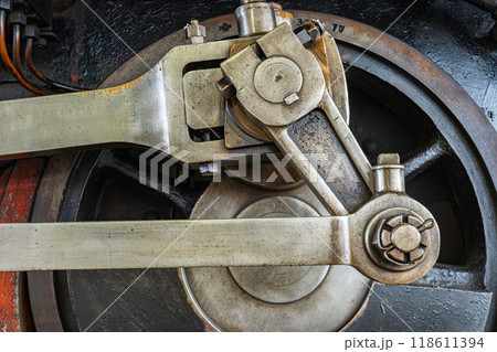 蒸気機関車のコネクティングロッド 蒸気機関車のコネクティングロッド 118611394
