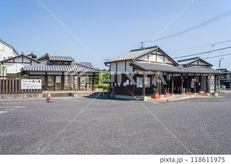 《関宿 小萬の湯・関観光駐車場》旧東海道・三重県・古い町並み 118611975