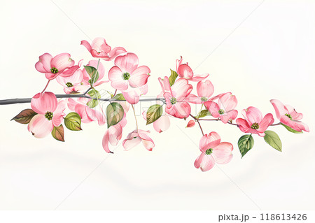 美しくし咲き誇るハナミズキ 美しくし咲き誇るハナミズキ 118613426