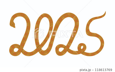 Happy chinese new year 2025, the year of the snake,. Vector horizontal illustration Happy chinese new year 2025, the year of the snake,. Vector horizontal illustration 118613769