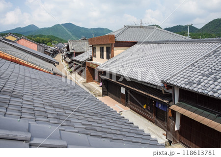 《関宿・中町の町並み》眺関亭展望台からの眺め(西方面) 118613781
