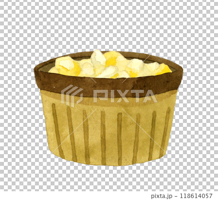 タルタルソース　料理・食べ物の手描き水彩イラスト素材 118614057