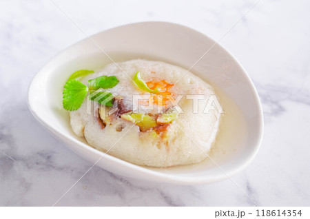 あんかけ栗と海老のしんじょ あんかけ栗と海老のしんじょ 118614354