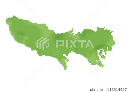 水彩タッチの東京都のイラストレーション 118614467