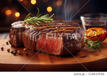 焼きたてのステーキ 118614588