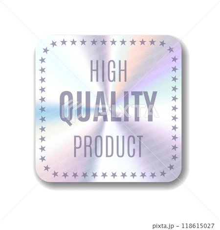 Holographic sticker template, Label holographic effect. Shiny Smooth Mirror Rainbow Emblem, High Quality Product. Limited tag on Isolated on transparent background Holographic sticker template, Label holographic effect. Shiny Smooth Mirror Rainbow Emblem, High Quality Product. Limited tag on Isolated on transparent background 118615027