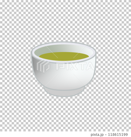 Illustration of a teacup with tea Illustration of a teacup with tea 118615199