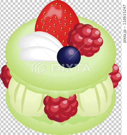 ラズベリーとピスタチオのマカロンケーキ ラズベリーとピスタチオのマカロンケーキ 118615247