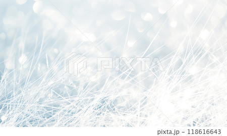 白く輝くファイバーのようなテクスチャの背景 118616643
