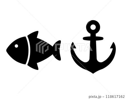 魚 錨 アイコン 魚 錨 アイコン 118617162