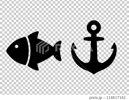 魚 錨 アイコン 魚 錨 アイコン 118617162
