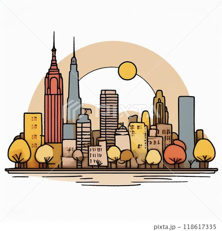 アメリカンな街並み 118617335