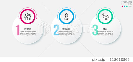 Infographic template business concept with step. 118618863