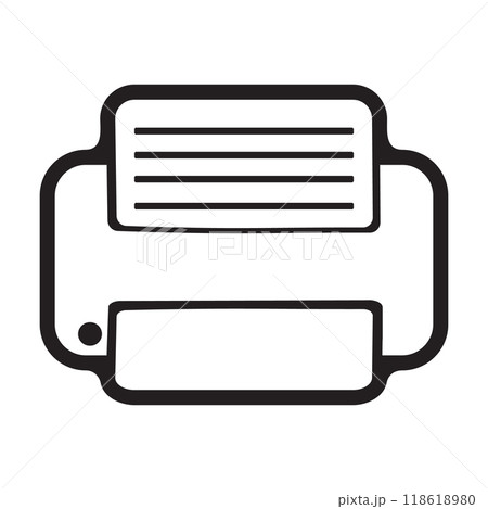Print icon vector. printer icon vector. 118618980