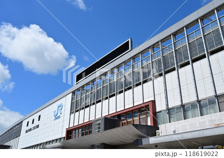 岡山駅（中・四国最大のターミナル駅）の東口 118619022