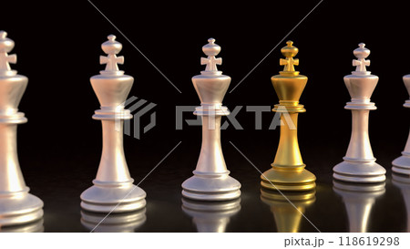The Chess on Black Background 3d rendering. The Chess on Black Background 3d rendering. 118619298