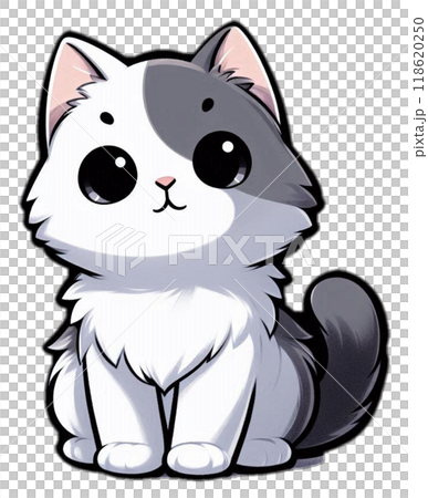 お座り猫のイラスト素材 [118620250] - PIXTA