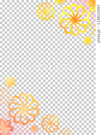 日式花紋花背景素材 日式花紋花背景素材 118620487