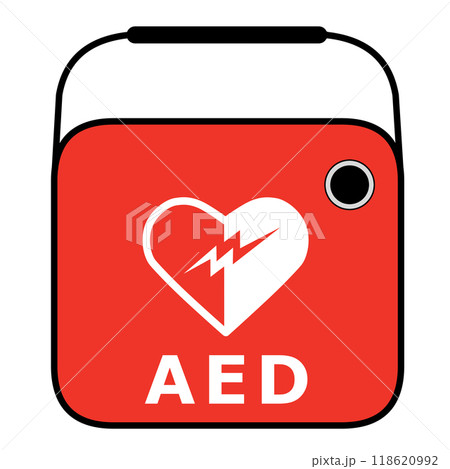 AED（自動体外式除細動器）のイラスト・アイコン 118620992