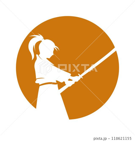 Samurai logo icon design 118621155