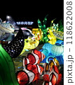 カラフルな龍の置物 118622008