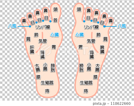 簡單的足部按摩插畫素材2 118622660