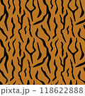 seamless pattern with tiger coloring 118622888