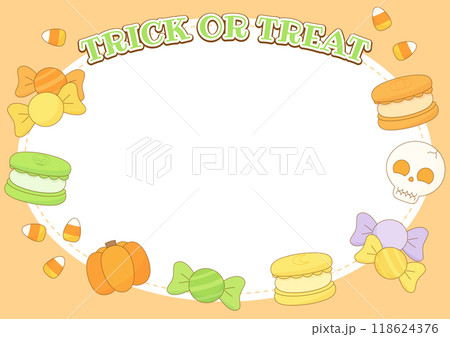 orange trick or treat candy frame 2 orange trick or treat candy frame 2 118624376